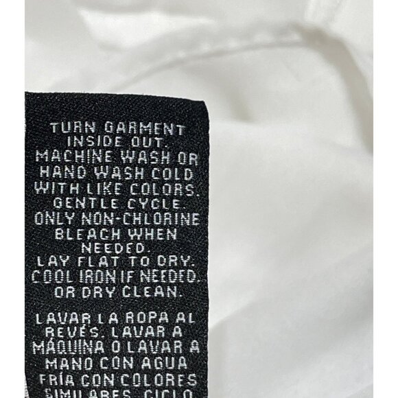 Zac & Rachel Split Back Blouse Top White Tank Layered Size XL READ - Picture 7 of 7